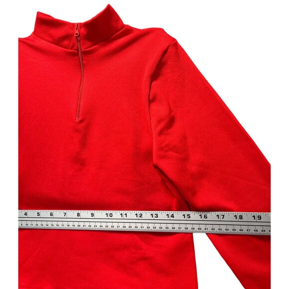 Rue 21 - Women's 1/2 Zip Long Sleeve Shirt - Red - Extra Large - Picture 3 of 12